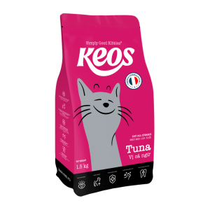[Keos] Hạt cho mèo mọi lứa tuổi vị cá ngừ (350gr)