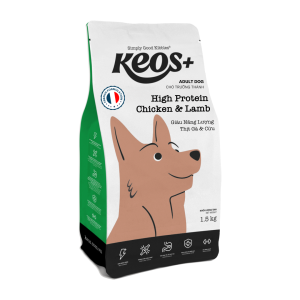 [Keos+] Hạt bổ sung năng lượng cho chó, vị thịt gà & cừu (400gr)